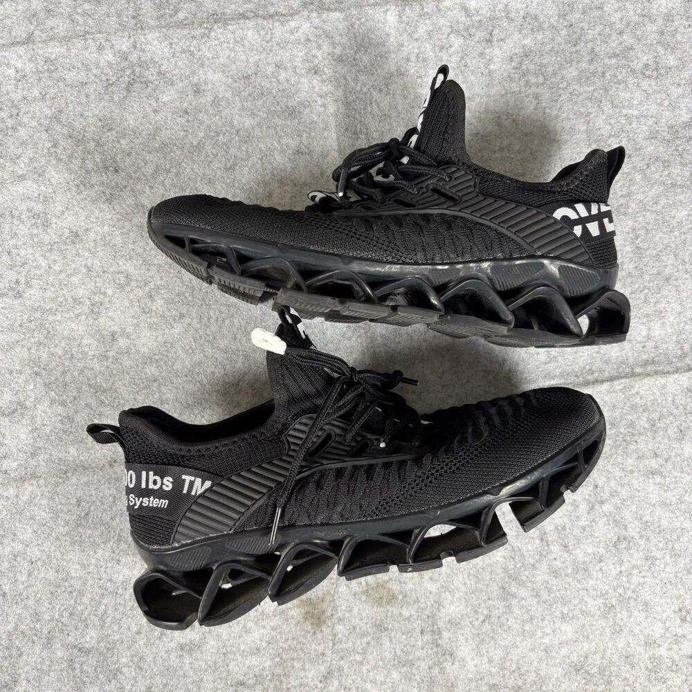 Unbranded K1012 Black Blade Sole Running Sneakers Size 37 / 23.5cm